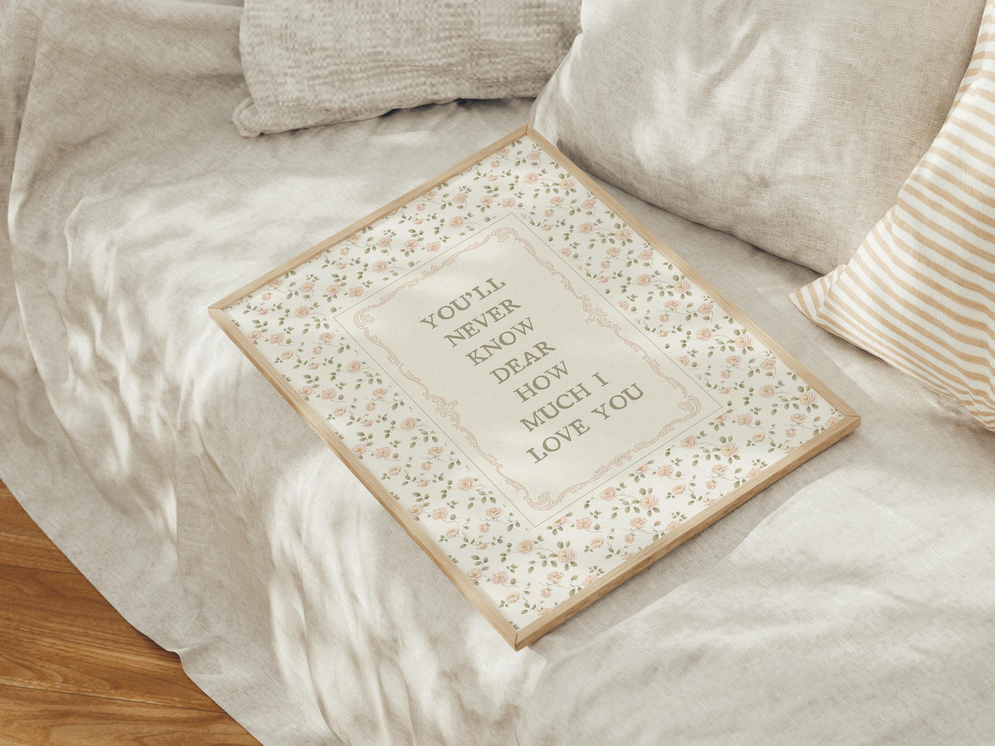 Nursery Wall Art Print – “You’ll Never Know Dear How Much I Love You” (Digital Download)